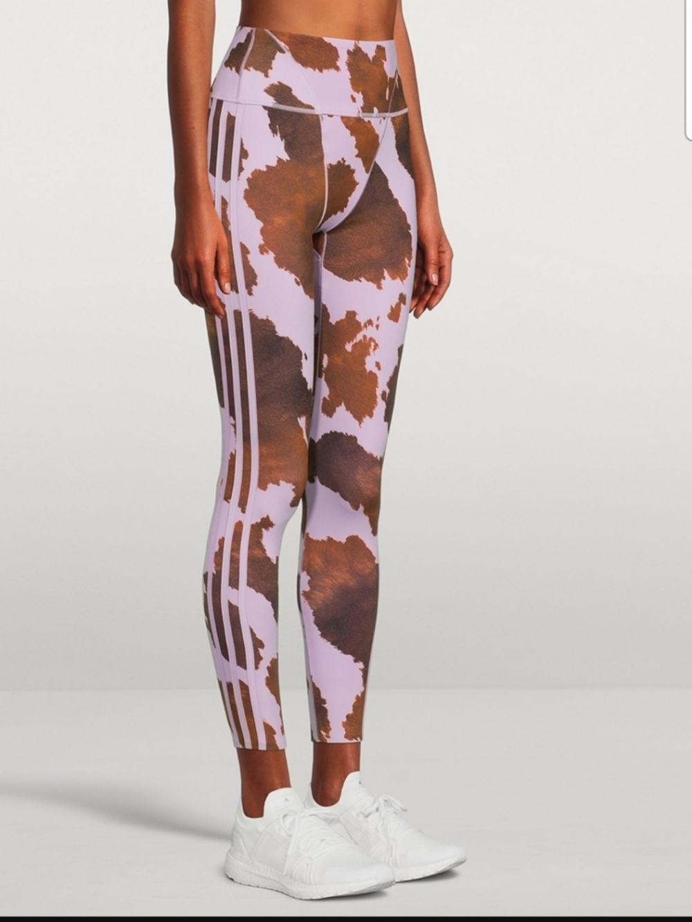 Adidas x Ivy Park cow-print leggings in a "Purple Glow" Women's S Small